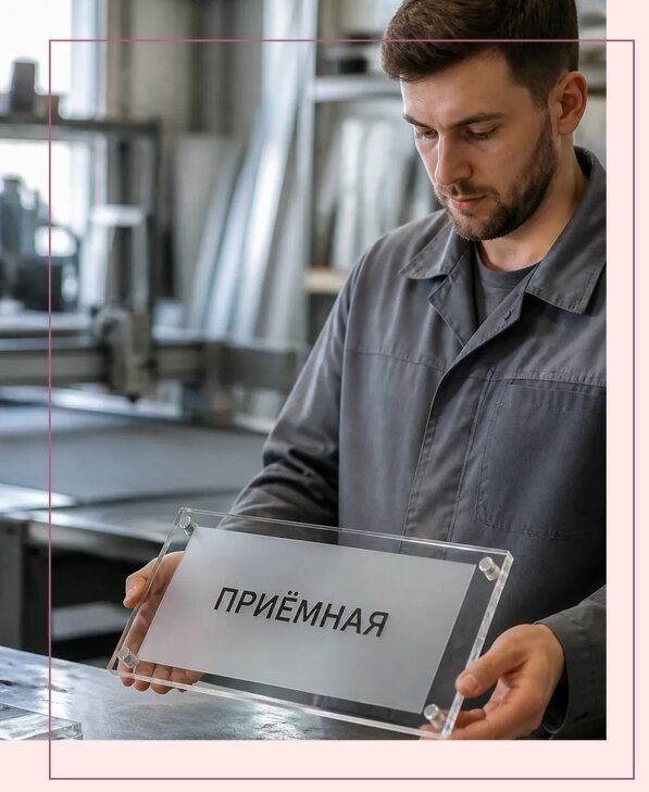 Таблички из оргстекла на заказ в Саяногорске от 3995 р. | Аванза-Снг