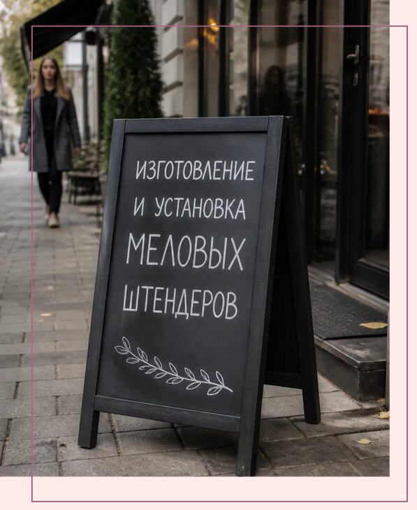 Меловые штендеры в Саяногорске по цене от 6658 р. | Аванза-Снг